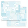 Набір паперу 30*30см Stamperia Backgrounds Baby Dream Blue, Day Dream 10/Pkg