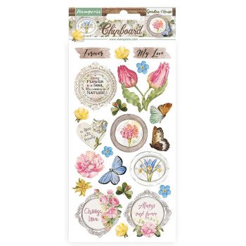 Чіпборд Stamperia Elements, Romantic Garden House 15*30см