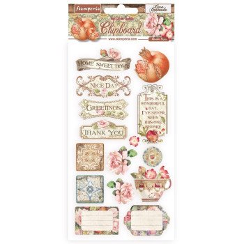 Чіпборд Stamperia Elements, Casa Granada 15*30см