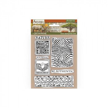 Штампи Stamperia Zebra Texture, Savana 14*18см