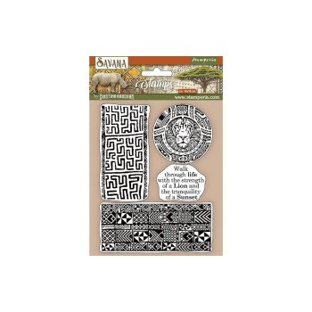 Штампи Stamperia Ethnical Borders, Savana 14*18см