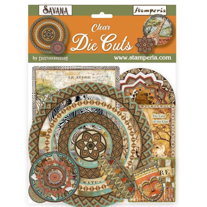 Висічки Stamperia Clear Die-Cuts Savana
