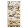 Набір паперу 15*30см Stamperia Collectables Savana 10/Pkg