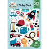 Наліпки Echo Park Play All Day Boy Sticker Book 16/Pkg