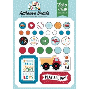 Брадси Echo Park Play All Day Boy 25/Pkg + 4Chipboard