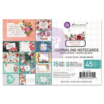 Картки для журналінга Prima Painted Floral 10*15см