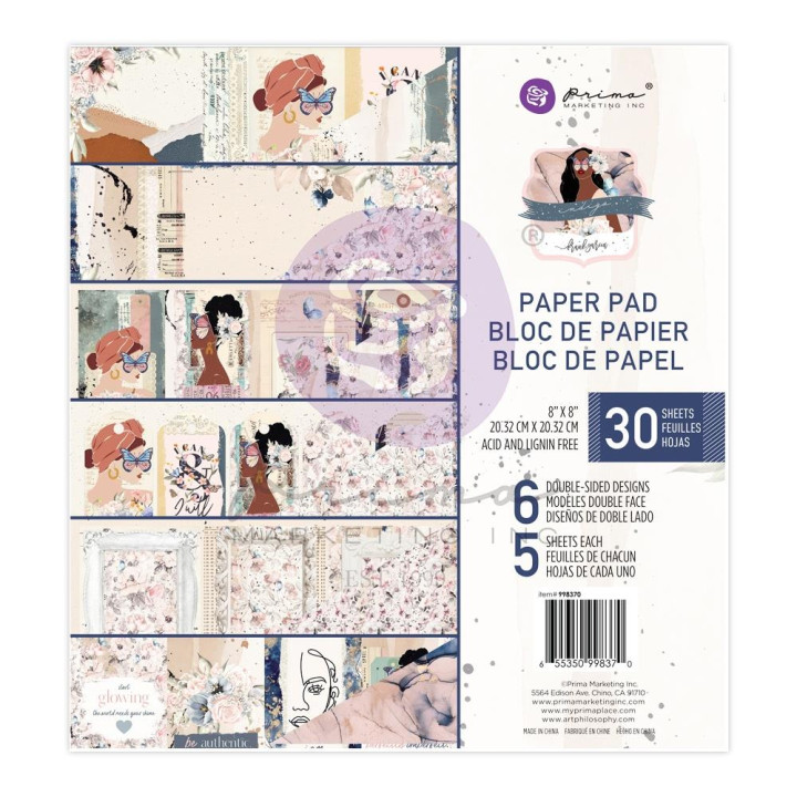 Набір паперу 20*20см Prima Indigo By Frank Garcia 30/Pkg