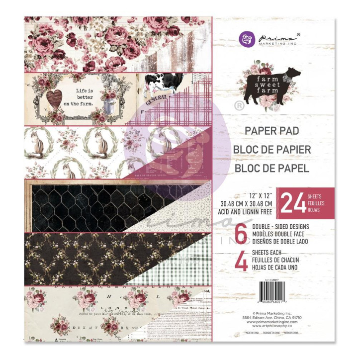 Набір паперу 30*30см Prima Farm Sweet Farm 24/Pkg