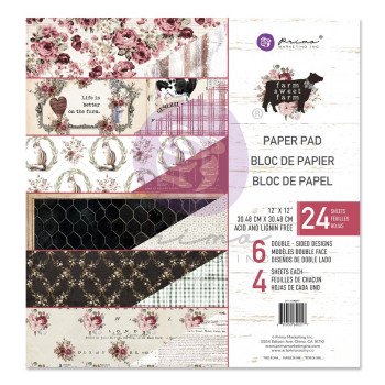 Набір паперу 30*30см Prima  Farm Sweet Farm 24/Pkg