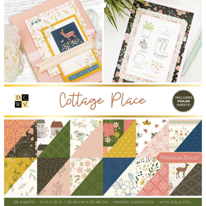 Набір паперу 30*30см DCWV Cottage Place 36/Pkg