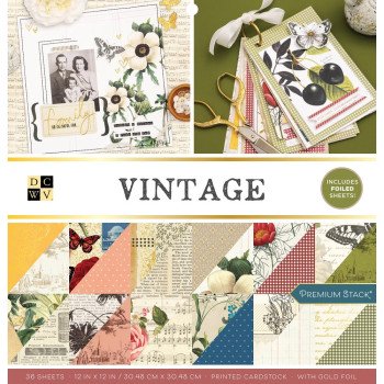 Набір паперу 30*30см DCWV Vintage 36/Pkg