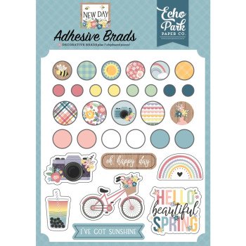 Брадси Echo Park New Day 25/Pkg + 7Chipboard