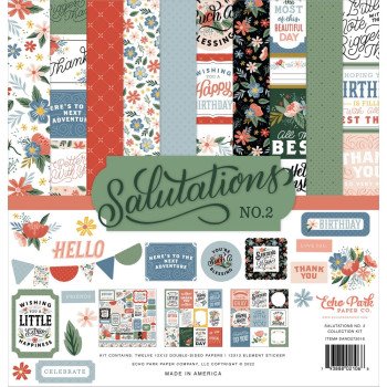 Набір паперу 30*30см Echo Park Salutations No. 2 12/Pkg