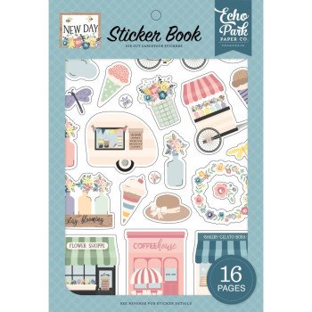 Наліпки Echo Park New Day Sticker Book 16/Pkg