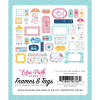 Висічки Echo Park Frames & Tags Play All Day Girl 33/Pkg