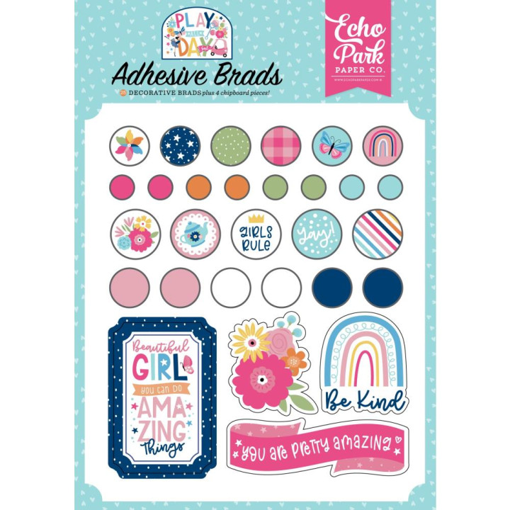 Брадси Echo Park Play All Day Girl 25/Pkg + 4Chipboard