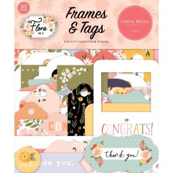 Висічки Carta Bella Frames & Tags Flora No. 5 33/Pkg