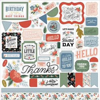 Наліпки Carta Bella Salutations No. 2 Cardstock Stickers Elements 30*30см