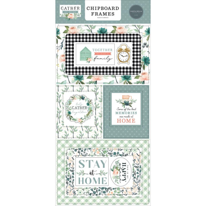   Наліпки з чіпборду Carta Bella Gather At Home Frames 15*33см