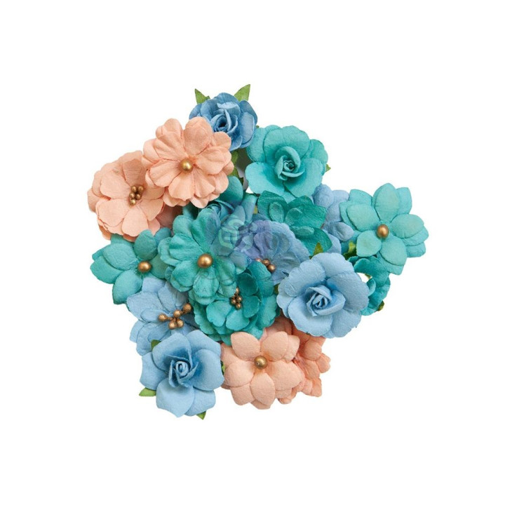 Квіти Prima Mulberry Paper Flowers Painted Floral Mixed Colors