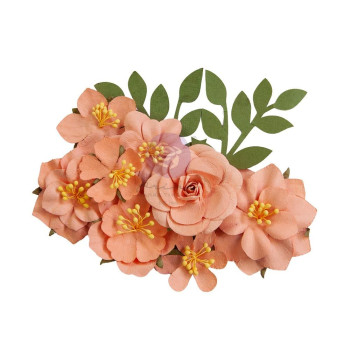 Квіти Prima Mulberry Paper Flowers Painted Floral Orange Blossom