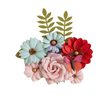 Квіти Prima Mulberry Paper Flowers Candy Cane Lane Magical December