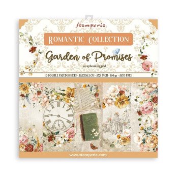Набір паперу 20*20см Stamperia Garden Of Promises 10 аркушів