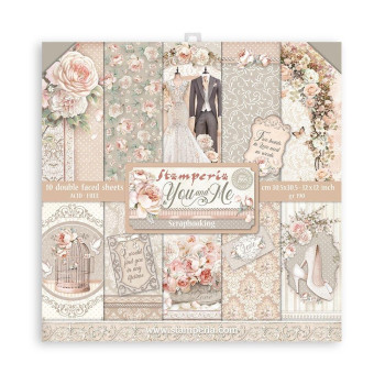 Набір паперу 30*30см Stamperia You And Me 10/Pkg