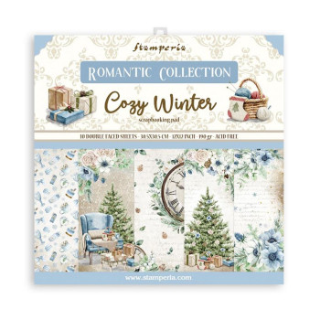 Набір паперу 30*30см Stamperia Cozy Winter 10/Pkg
