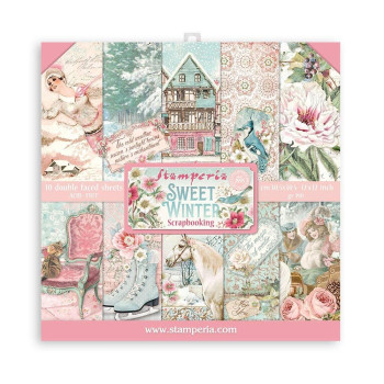 Набір паперу 30*30см Stamperia Sweet Winter 10/Pkg