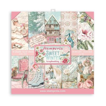 Набір паперу 30*30см Stamperia Sweet Winter 10/Pkg