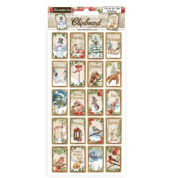 Чіпборд Stamperia Home For The Holidays 15*30см