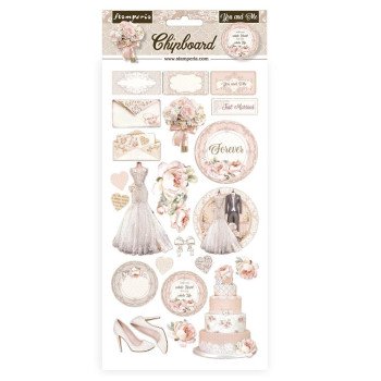 Чіпборд Stamperia You And Me 15*30см