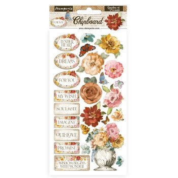 Чіпборд Stamperia Garden Of Promises 15*30см