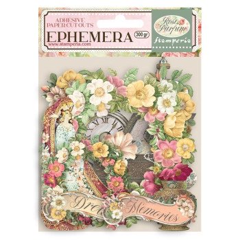 Висічки Stamperia Rose Parfum Flowers & Garlands Cardstock Ephemera Adhesive Paper Cut Outs