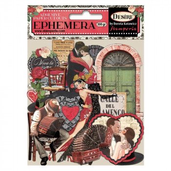 Висічки Stamperia Desire Cardstock Ephemera Adhesive Paper Cut Outs