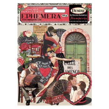 Висічки Stamperia Desire Cardstock Ephemera Adhesive Paper Cut Outs