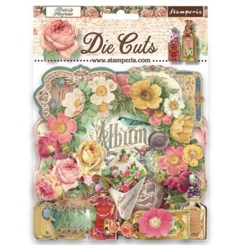 Висічки Stamperia Die-Cuts Rose Parfum