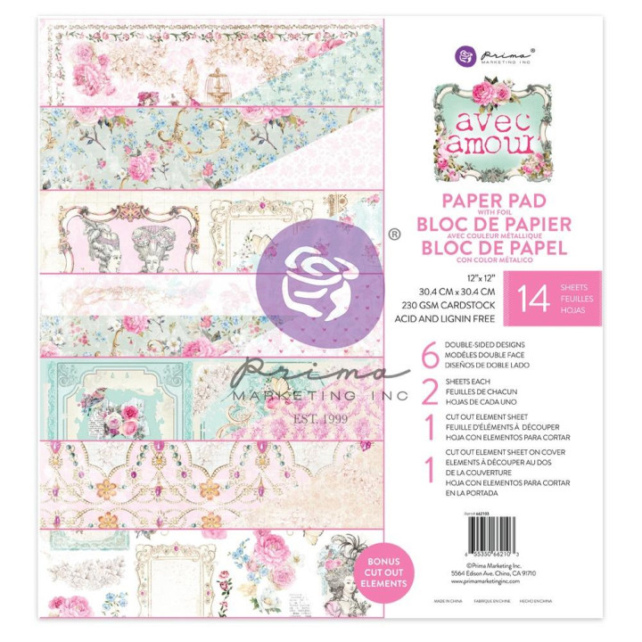 Набір паперу 30*30см Prima Majestic 24/Pkg