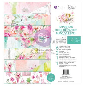 Набір паперу 30*30см Prima Postcards From Paradise 14/Pkg