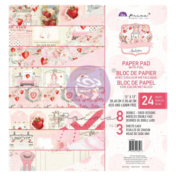 Набір паперу 30*30см Prima Strawberry Milkshake 24/Pkg