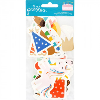 Висічки Pebbles Icons Happy Cake Day 40/Pkg