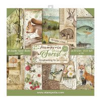 Набір паперу 30*30см Stamperia Forest 10/Pkg