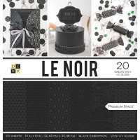 Набір паперу 30*30см DCWV Le Noir 20/Pkg