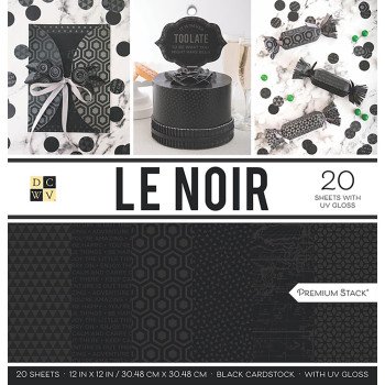 Набір паперу 30*30см DCWV Le Noir 20/Pkg