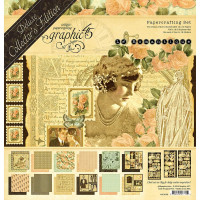 Набір паперу 30*30см Graphic 45 Deluxe Collector's Edition Pack Le Romantique 24/Pkg